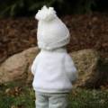 Świąteczny Chłopiec w śniegowym sweterku 48cm