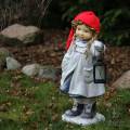 Świąteczna Dziewczynka w czerwonej czapce 55cm