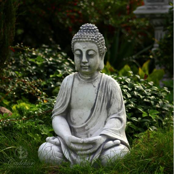 Postarzany Budda - ogród japoński