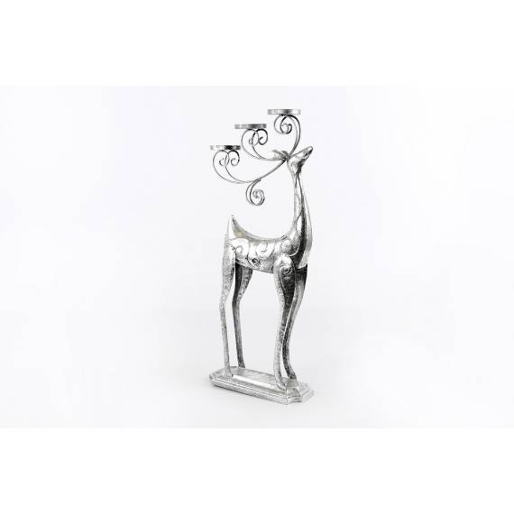 Renifer świecznik – metalowy 62,5 cm