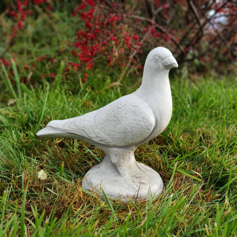 Garten Tierfiguren Taube Steinfiguren Taubenfigur 