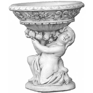 Garden pot Kneeling Cupid with a bowl