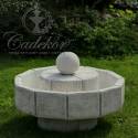 Low fountain with a ball