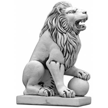 Lion with raised paw - left